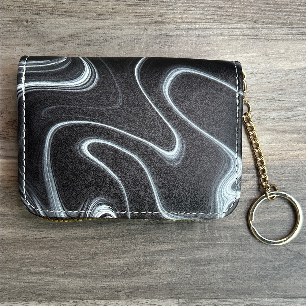 NWT Marble Card Wallet Keychain